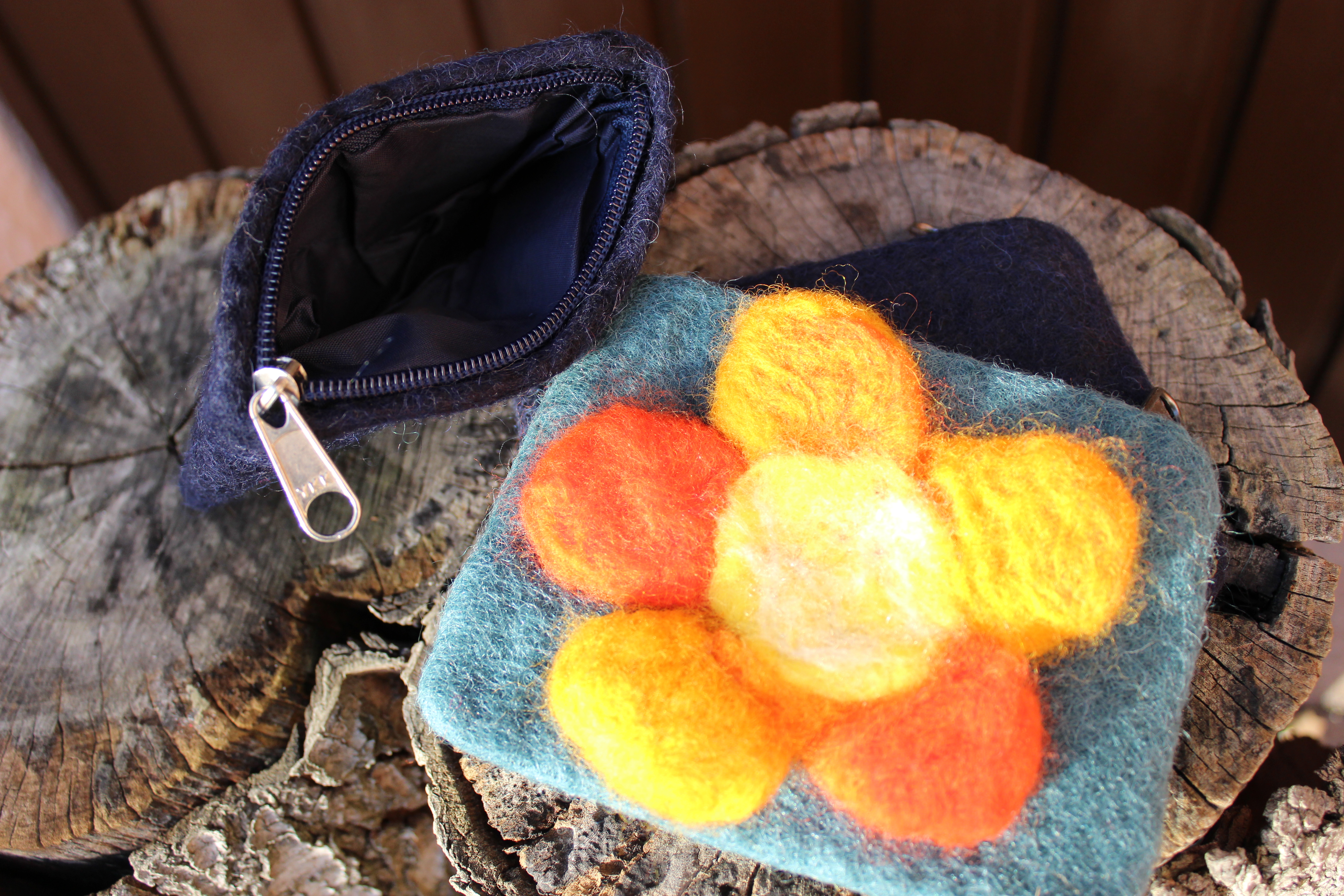 Filztasche Blume